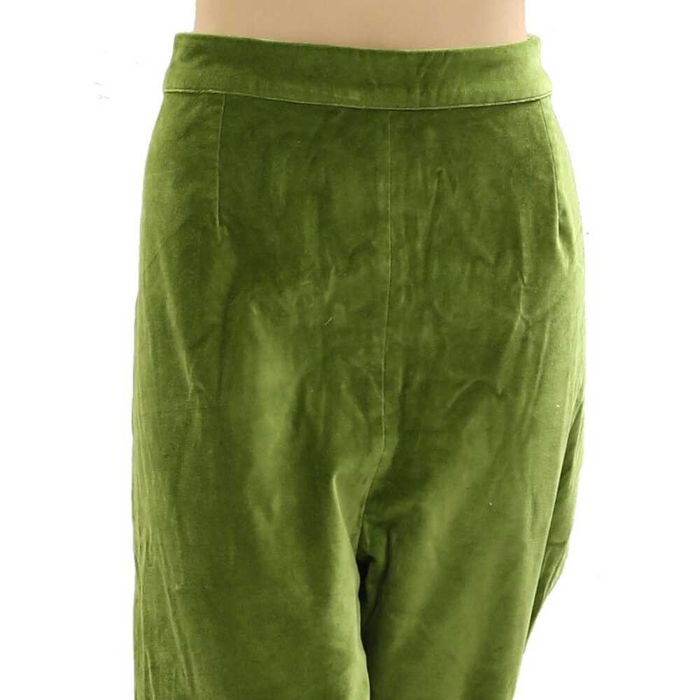 Frances Valentine Lucy Velvet Cigarette Pants High Rise Slim Leg XL-18 285086 - Picture 2 of 5